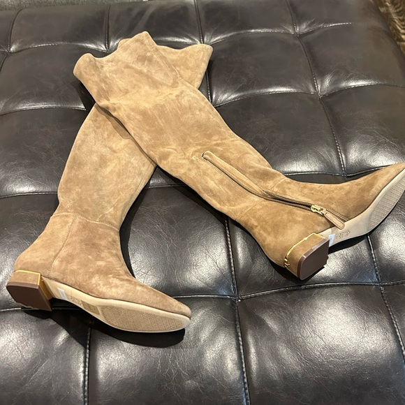 Tory Burch Brown Over the Knee Boots